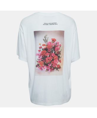 Women's White Graphic Print Half Sleeve T-Shirt