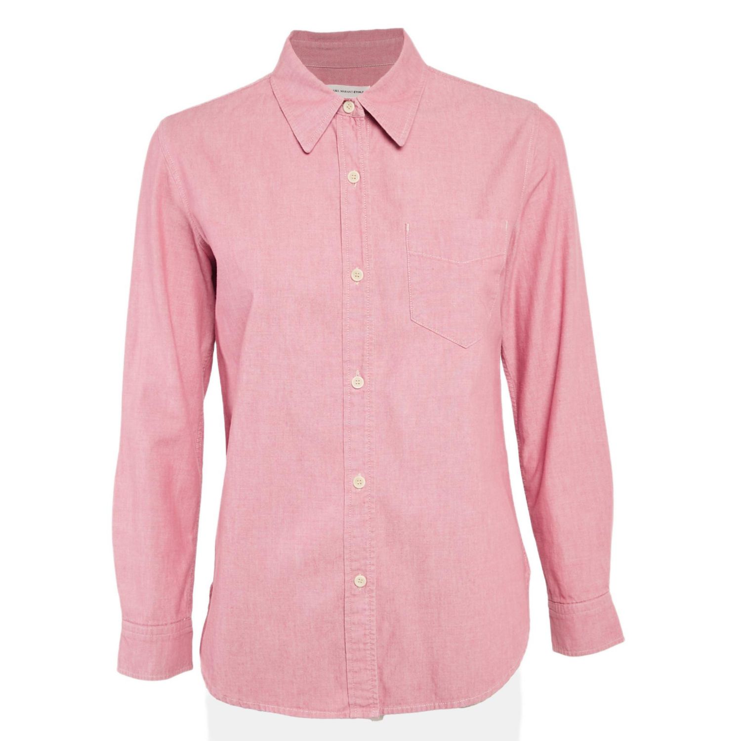 Women's Etoile Pink Cotton Long Sleeve Shirt