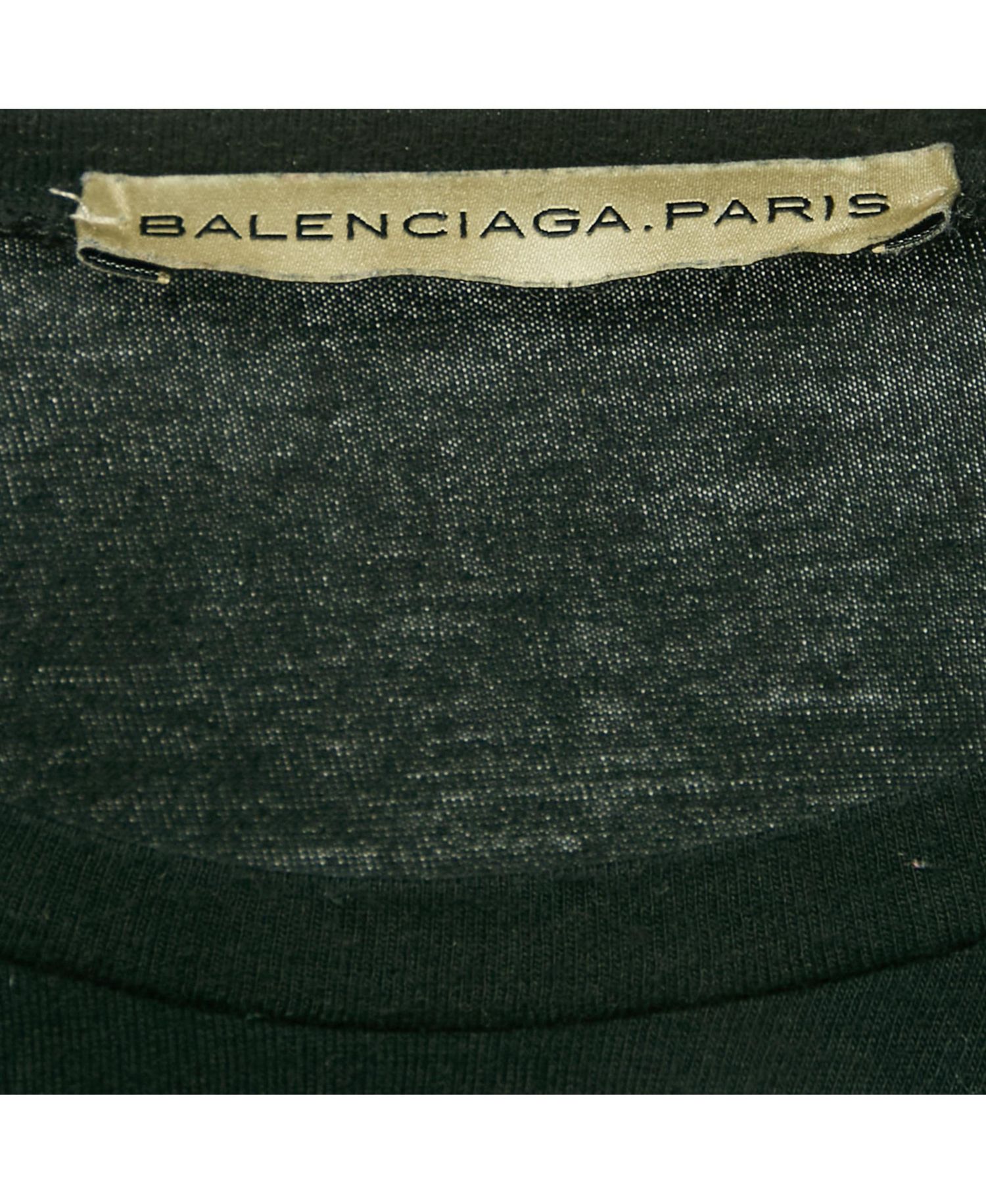 Women's Black Printed Jersey Crewneck T-Shirt