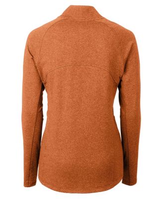 Women's Cutter and Buck Adapt Knit Heather Long Sleeve Full Zip