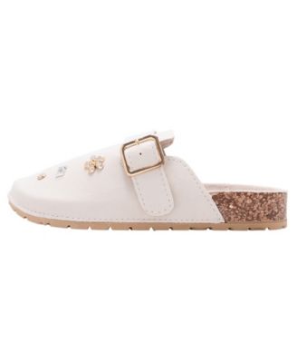 Girls' 1-13 Ornaments and Buckled Details Slip-On Footbed Clogs