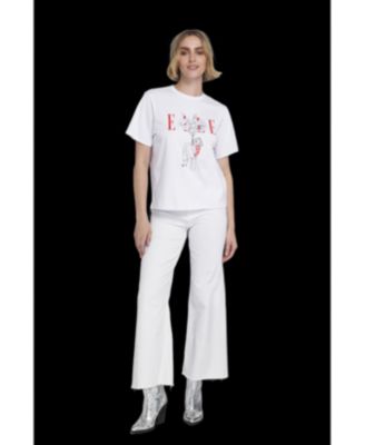 Women's Flowers Graphic Tee T-Shirt