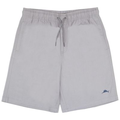 Boys Button Down Short Sleeve Hawaiian Elastic Woven Shirt and Short Set