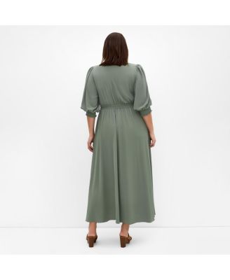 Plus Size Jolene V Neck Maxi Dress