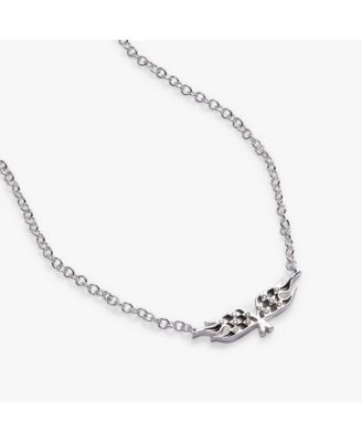 Hot Wheels Checkered Flag Necklace