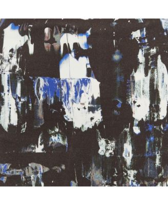 Women's Pre-Owned Mcq By Alexander Mcqueen Black Jersey Printed Pencil Midi Skirt