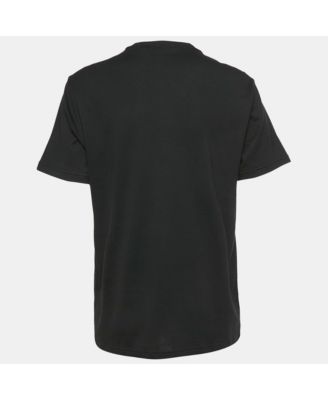 Women's Black Logo Embroidered Jersey T-Shirt