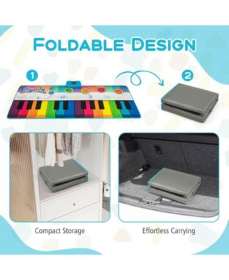 6 FT Floor Piano Mat Giant Piano Keyboard Dance Mat with 24 Keys for 3+ Years Old