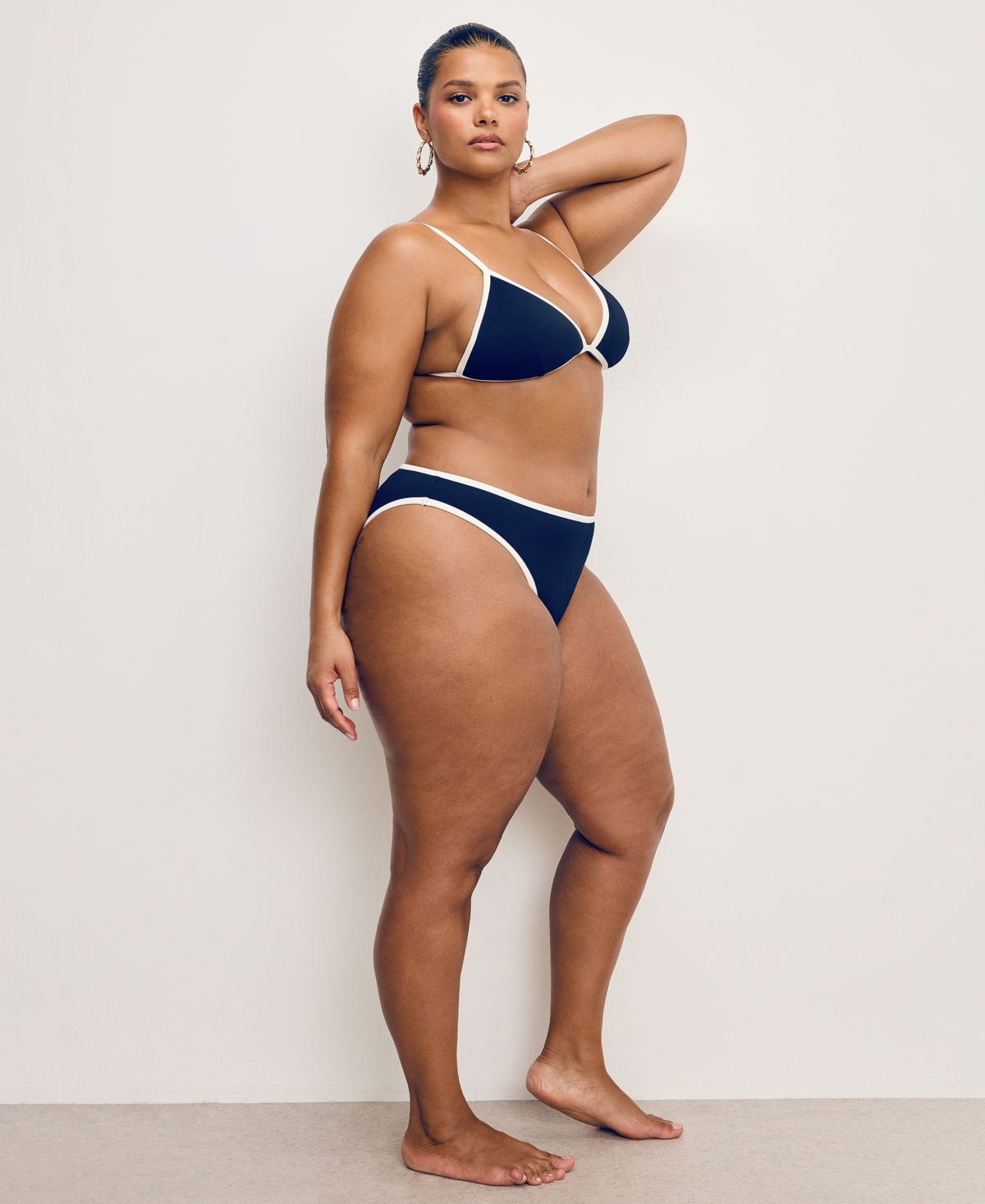 Good American Women's Compression Better Bikini Swim Brief Bottoms, Regular and Plus