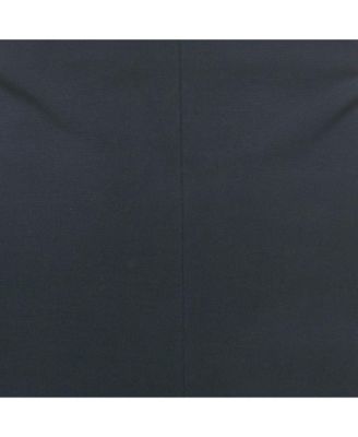 Women's Navy Blue Knit Knee Length Skirt