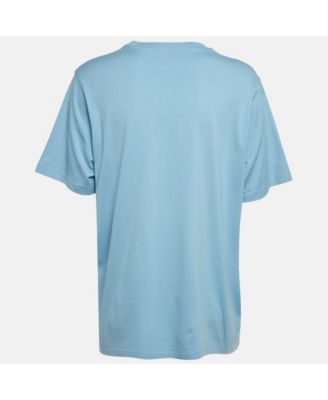 Women's Logo Embroidery Cotton Crew Neck T-Shirt