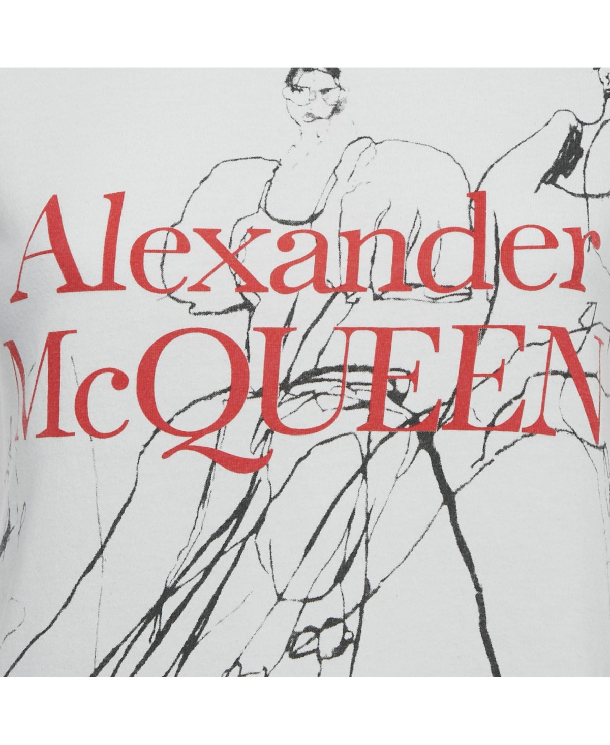Pre-Owned Alexander Mcqueen Women's Printed Jersey T-Shirt