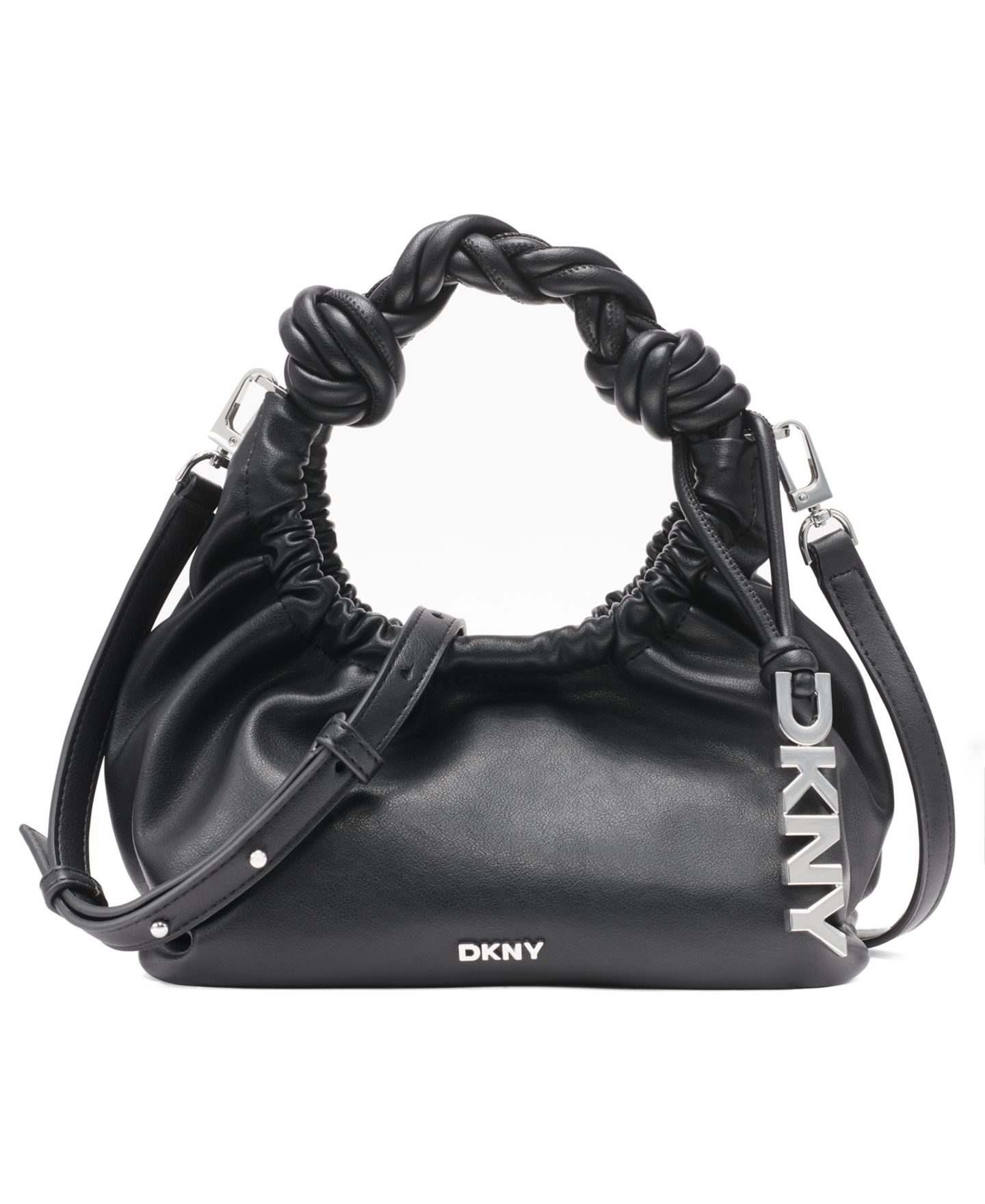Женская сумка DKNY Pia Small Crossbody, цвет: Чёрный / Серебряный — фото 1