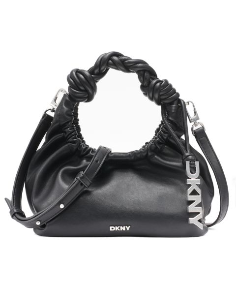 Женская сумка DKNY Pia Small Crossbody, цвет: Чёрный / Серебряный