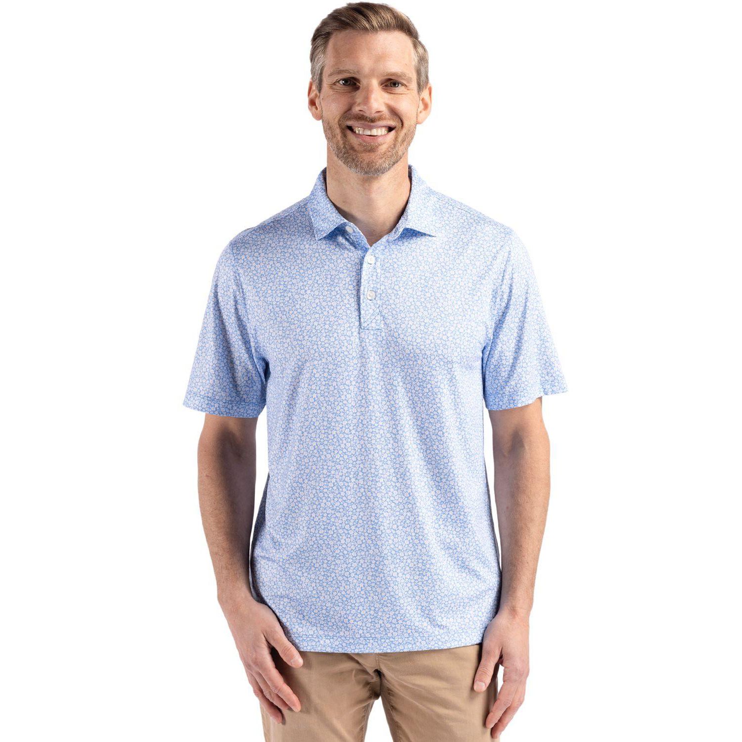 Big & Tall Pike Eco Flora Print Recycled Polo Shirt