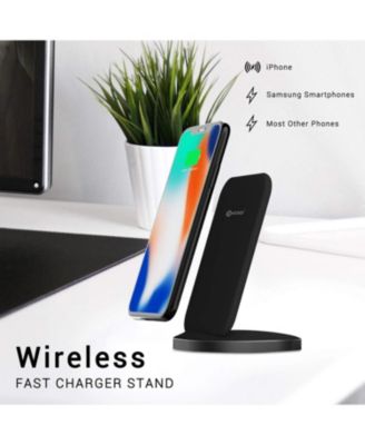 W3 Fast Wireless Charging Stand, Qi Compatible for Smartphones