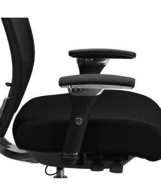 24/7 300 lb. Rated High Back Swivel Seat Slider Lumbar Ergonomic Office Chair