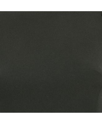 Women's Black Crepe Ruffled Top