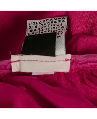 Women's Pink Satin Ruched Halter Neck Top