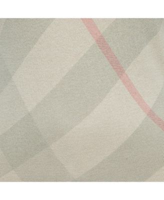 Women's Brit Beige Checked Silk Blend Knit V-Neck T-Shirt