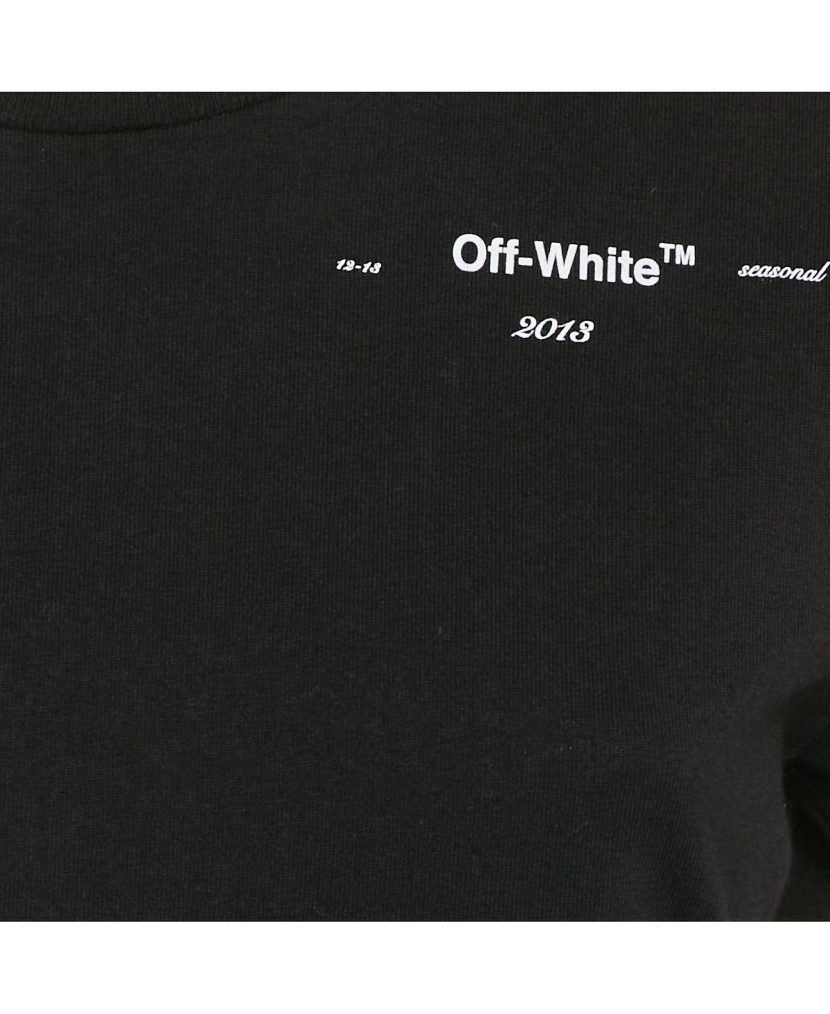 Pre-Owned Off-White Women's Pre-Owned Print Cotton Jersey Crew Neck T-Shirt