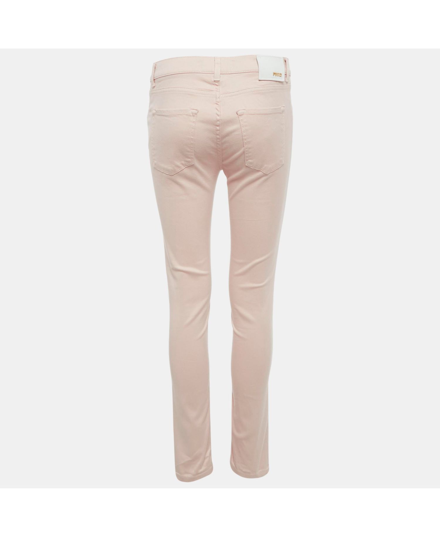 Women's Pink Cotton Low Jeans