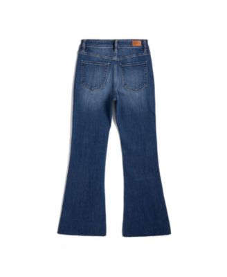 Women's Low-Rise Stretch Raw-Hem Bootcut Jeans