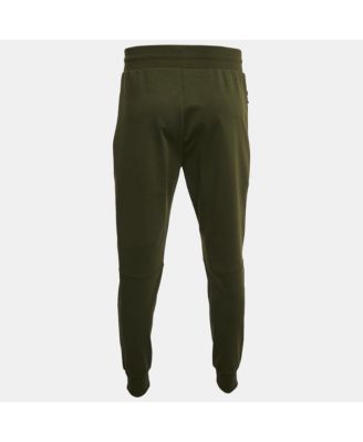 Men's Green Jersey Pintuck Detail Track Pants