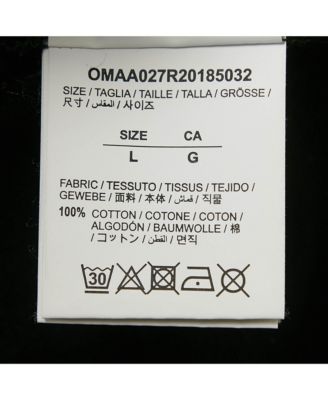 Men's Pre-Owned Cotton Logo Applique Detail Crew Neck T-Shirt