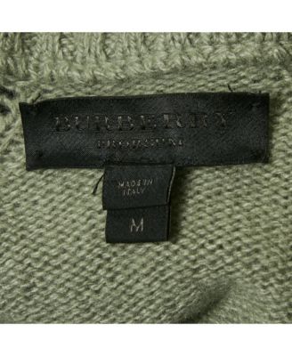 Women's Prorsum Green Cashmere Knit Sweater
