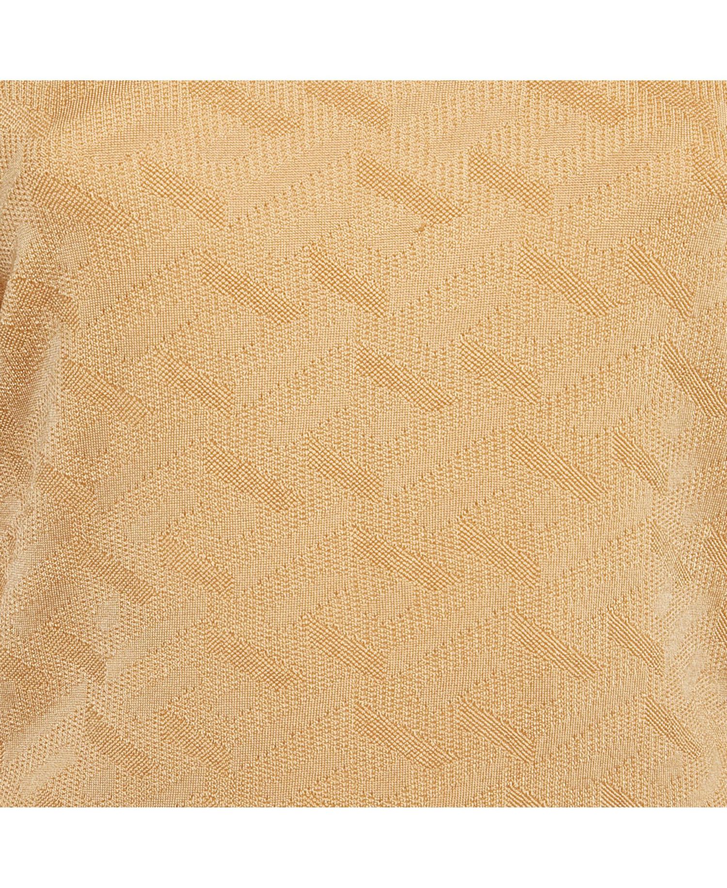 Women's Dark Beige Rib Knit Sweater