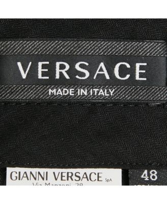 Men's Black Crepe Satin Side Trim Formal Trousers