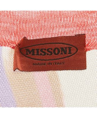 Women's Striped Knit Semi Sheer Blouse