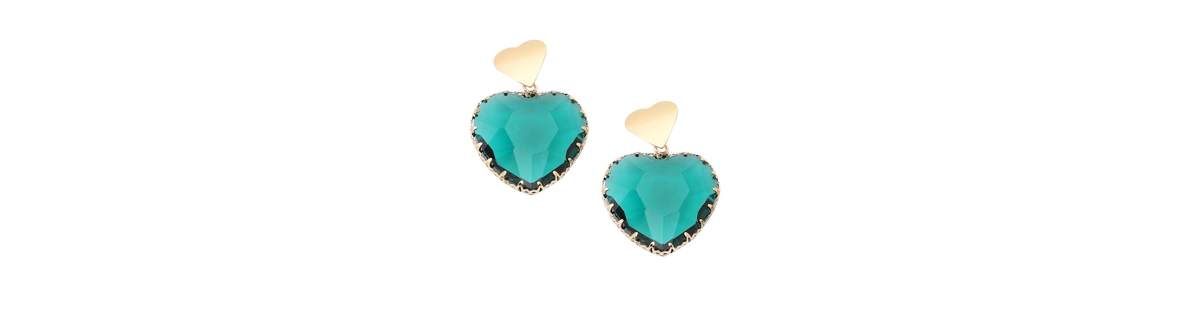 Sohi Green Oceanic Drop Earrings