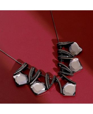 Women's The Stake-Gem Collar Necklace - Space Grey