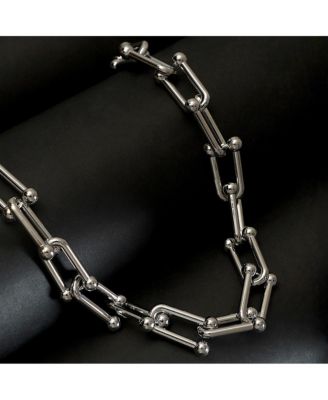 Women's The Chunky Clip-Link Chain Necklace - Chrome Silver