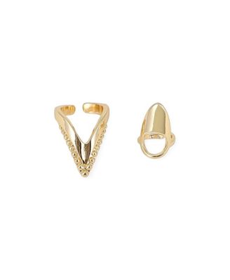 Women's The Piercer Nail Rings - California Gold (Set Of 2)