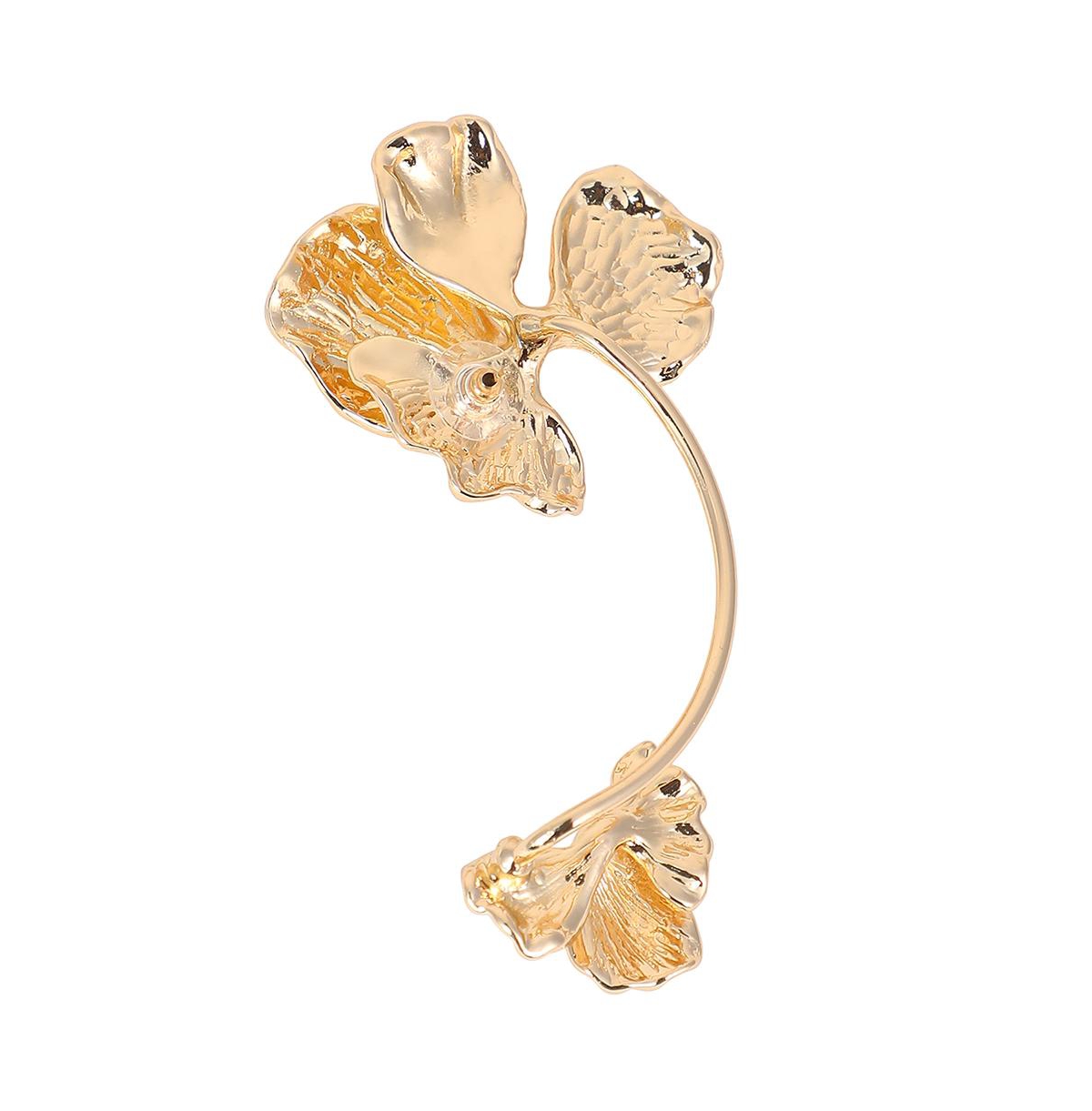 Women's The Withering-Petal Cuff Earrings - California Gold