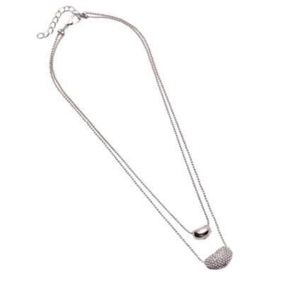 Women's Bling Bean Multi-Strand Necklace