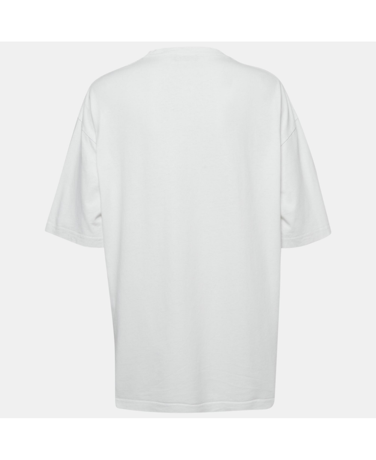 Pre-Owned Balenciaga Women's Logo Print Jersey Crewneck T-Shirt