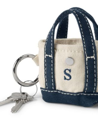 Pre-Monogrammed Letter S Micro Canvas Tote