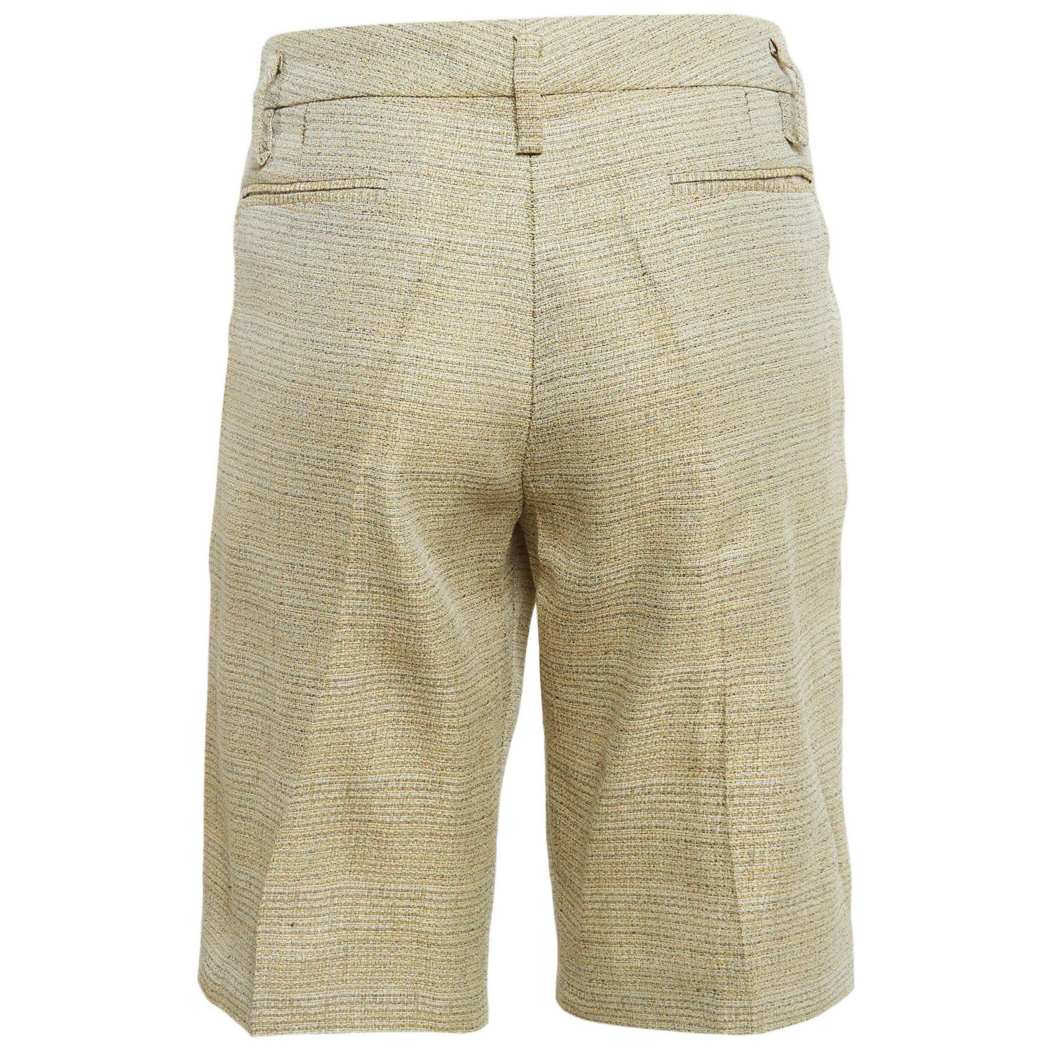 Women's Beige Patterned Regular Shorts