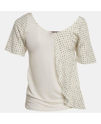 Women's Silk & Knit Layered Top