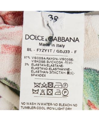 Women's Floral Print Crepe Ruffled Top