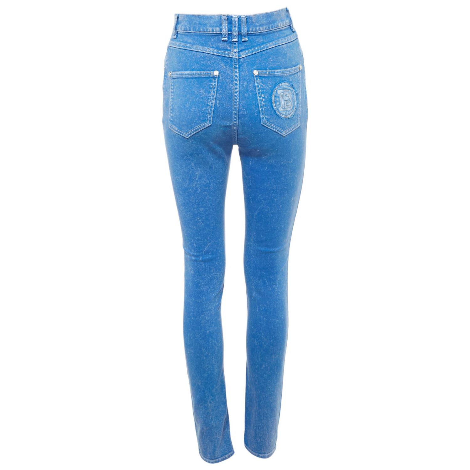 Women's Faded Denim Skinny Jeans
