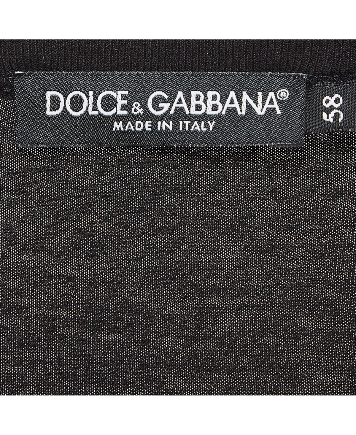 Pre-Owned Dolce & Gabbana Men's Embroidered Cotton Knit Crew Neck T-Shirt