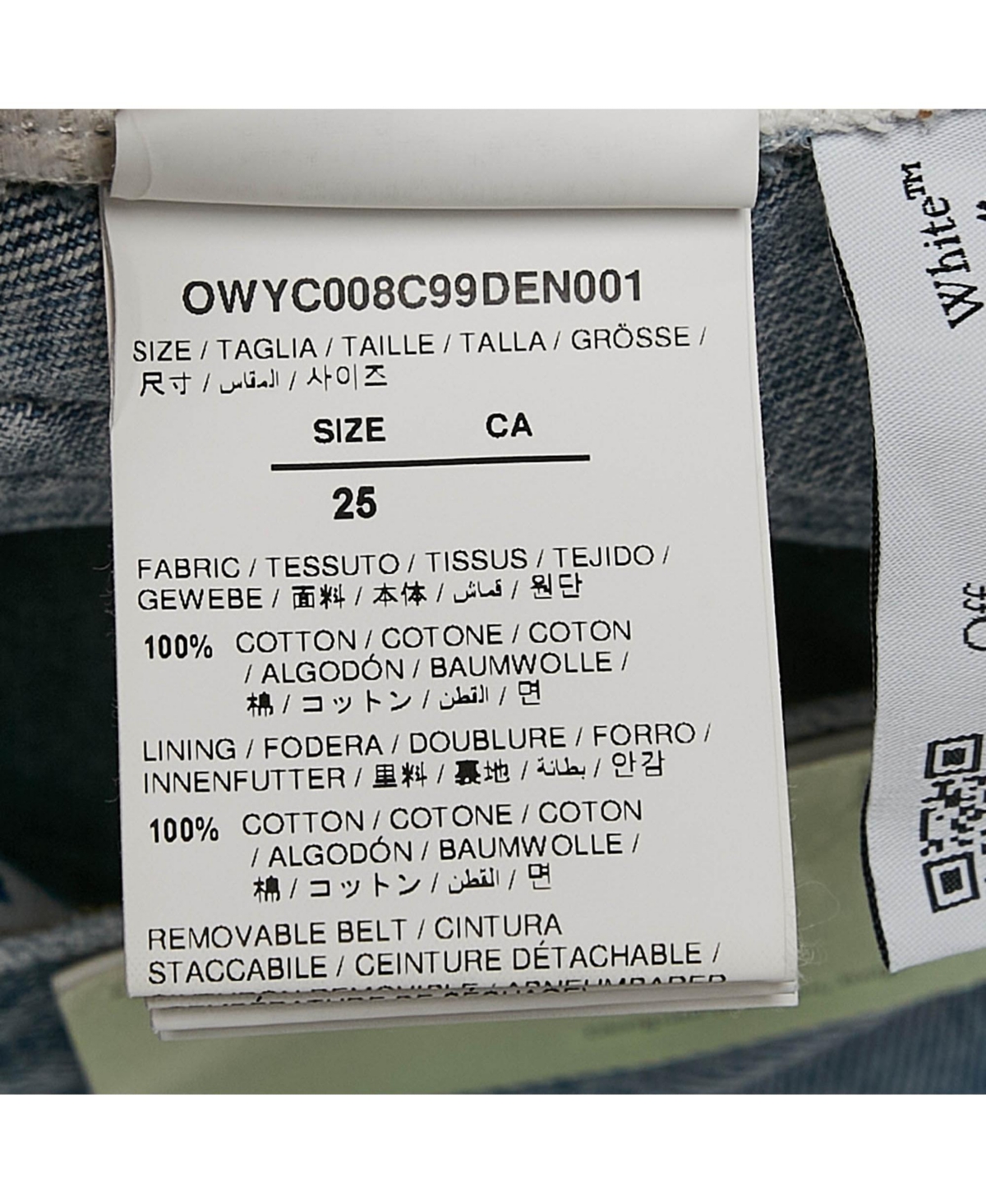 Pre-Owned Off-White Women's Blue Denim Raw Edge Shorts