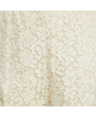 Women's White Lace Shorts