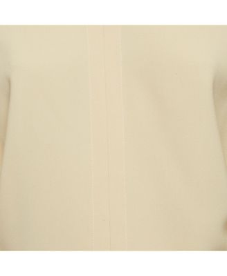 Women's Cream Crepe Dolman Sleeve Top