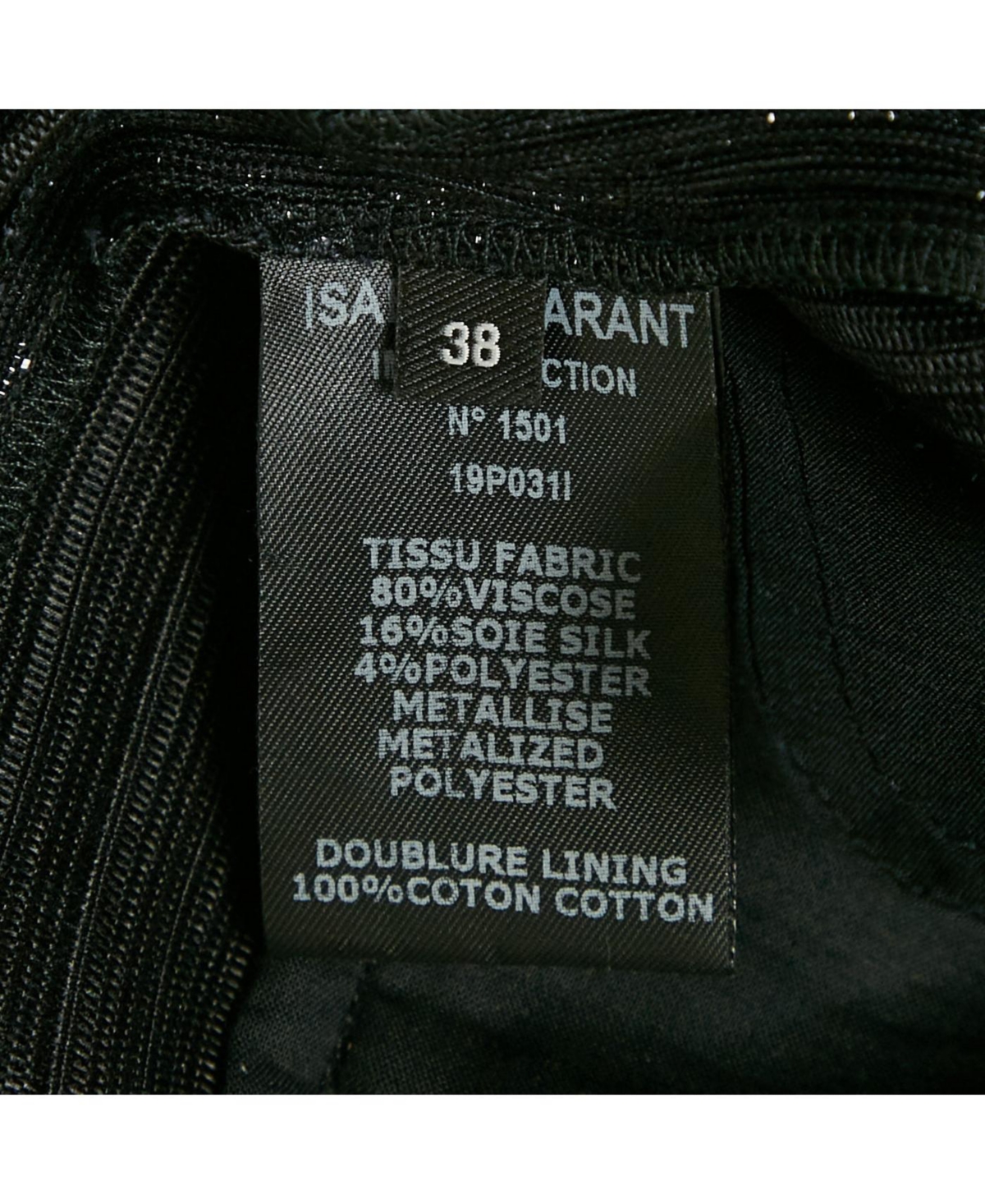 Pre-Owned Isabel Marant Women's Black Lurex Trousers